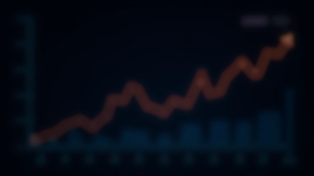 Ökonomische Datenvisualisierung mit Trendlinien und Wirtschaftsindikatoren auf dunklem Hintergrund